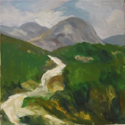 recess connemara galway mayo irish landscape painting