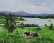 lough scur leitrim Art by greg long