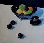 fruit bowl still life oil painting