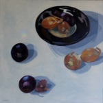 onion still life painting