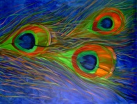 peacockfeathers painting